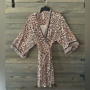 SOMA Leopard Print Wrap Robe